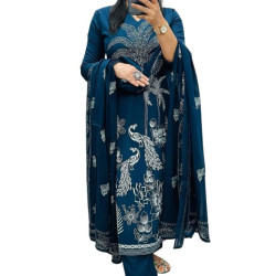 Kurti with Pant with cotton Dupatta